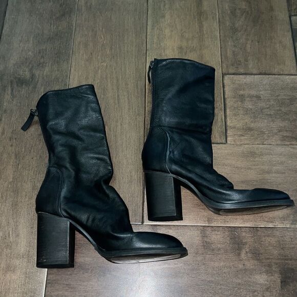 Free People Elle Block Heel Boot Black Suede US 8 NEW - Picture 12 of 12